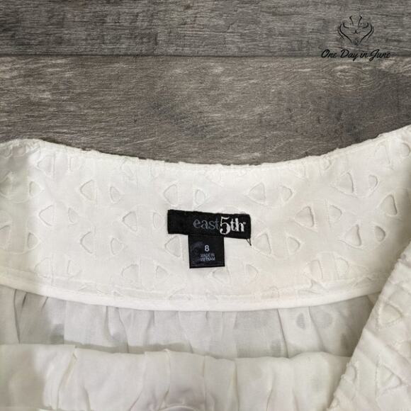 East 5th Women's Layered Textured Midi Skirt Size 8 - Picture 2 of 5